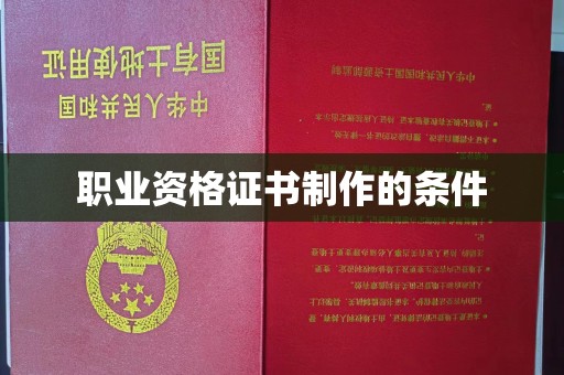 涞源职业资格证书制作的条件